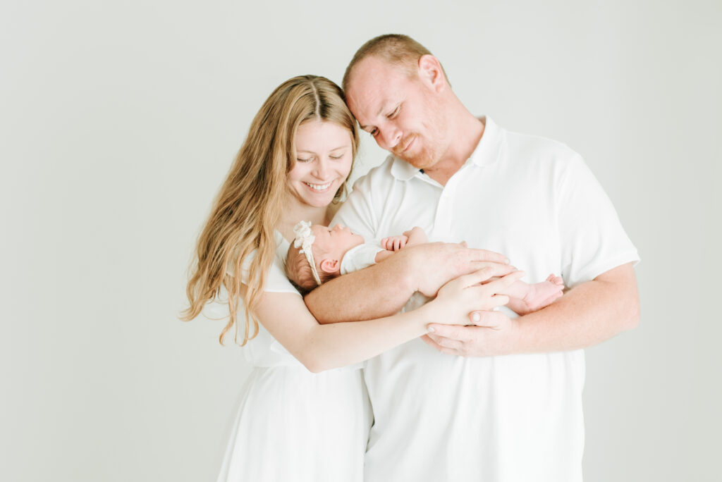 Safe and Natural Newborn Sessions in the Studio